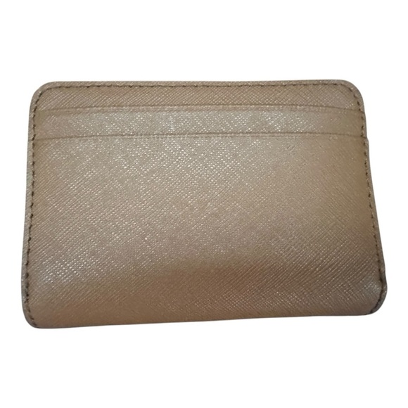 Michael Kors Jet Set Medium Zip Around Card Case Coin Pouch Wallet in Camel - Picture 2 of 3